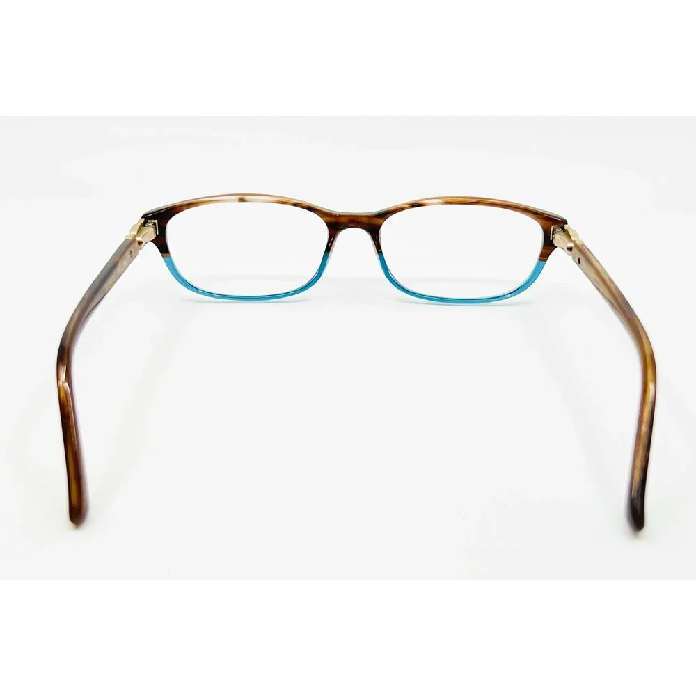 Jill Stuart Eyeglasses Womens Brown Blue JS 317-2 Oval Full Rim 51-16-130